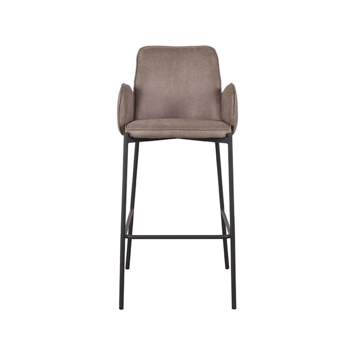 Barkruk Joni Zithoogte taupe microvezel 78 cm - Afbeelding 3