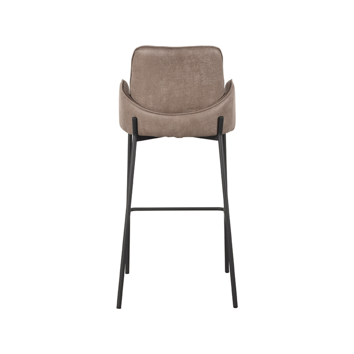 Barkruk Joni Zithoogte taupe microvezel 78 cm - Afbeelding 5