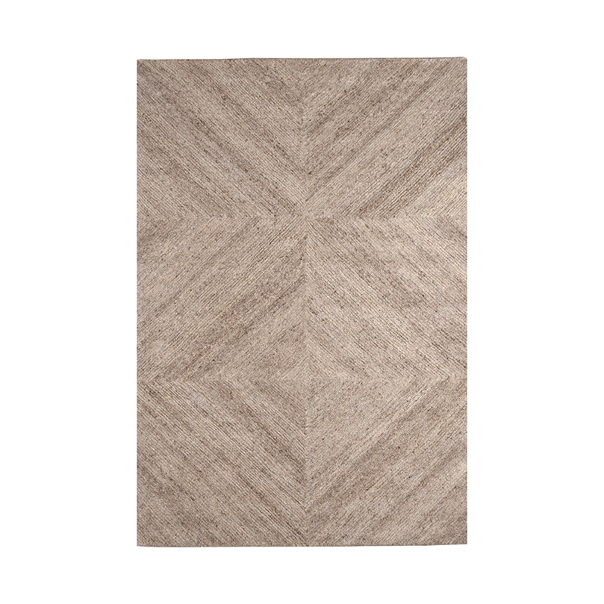 Vloerkleed Blendy taupe wol