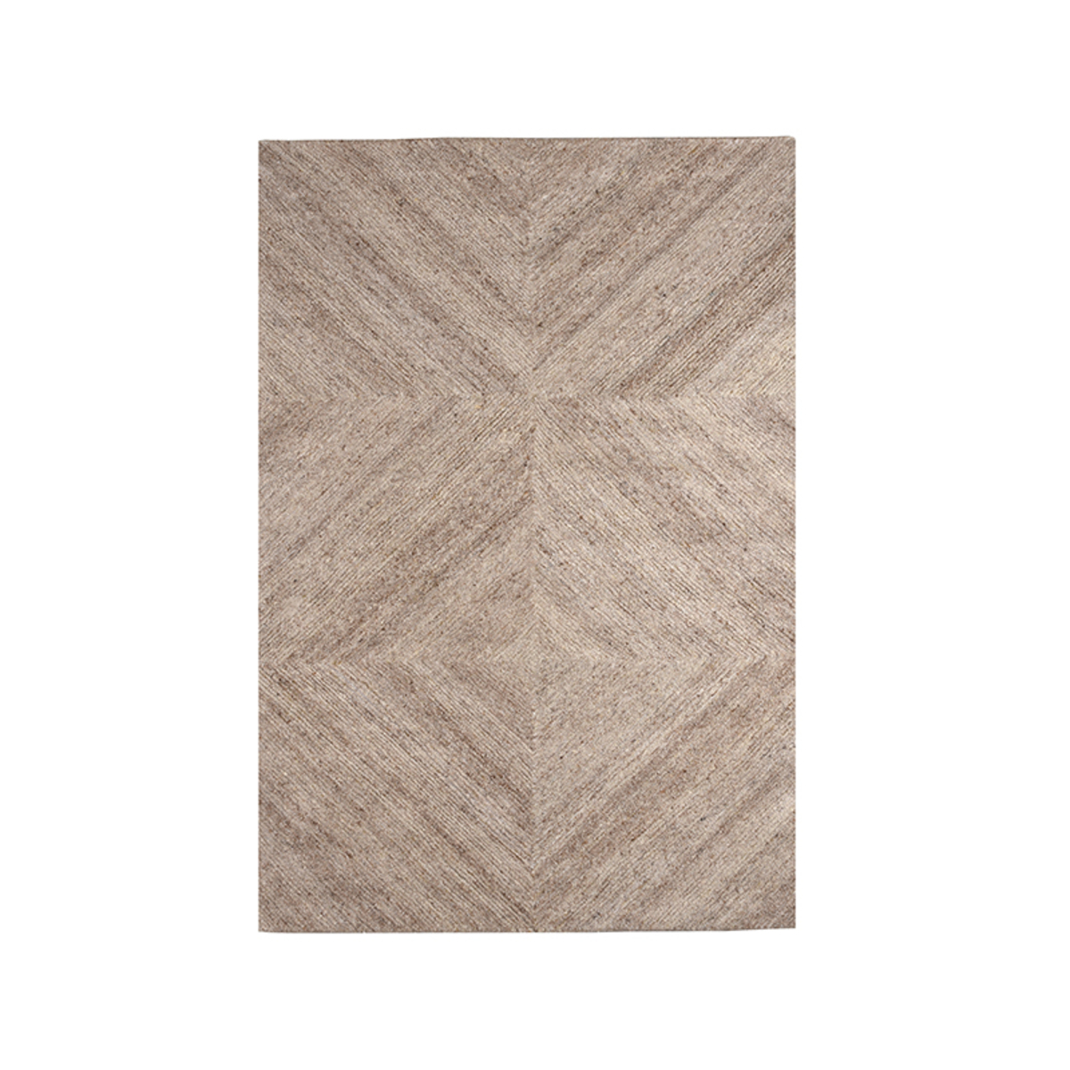 Vloerkleed Blendy taupe wol