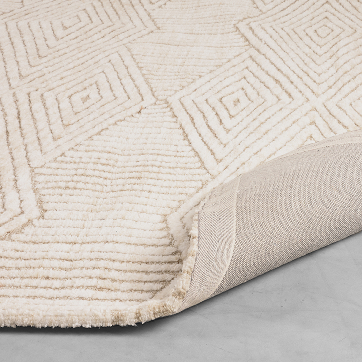 Vloerkleed Cosy Synthetisch taupe 200x300 cm - Afbeelding 3