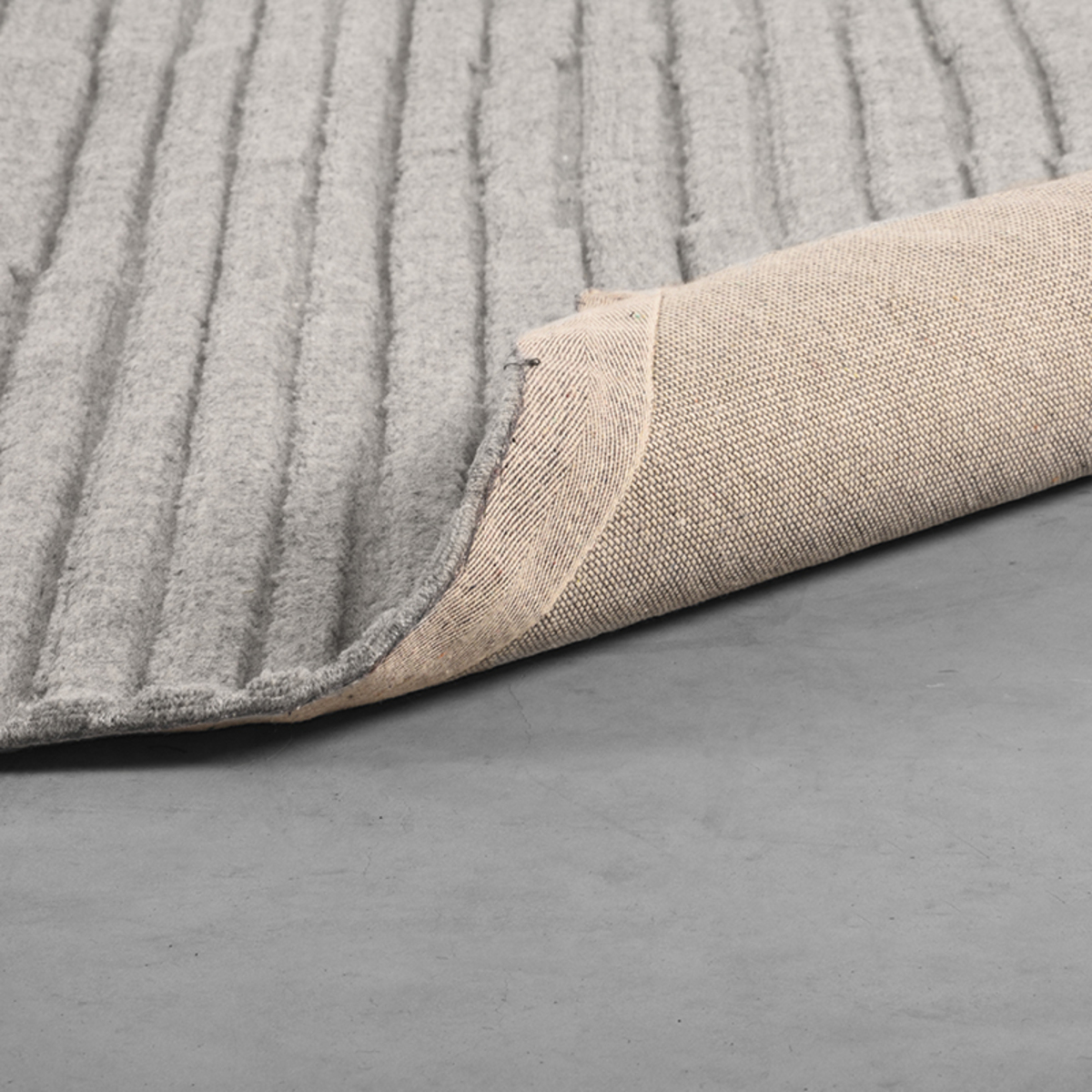 Vloerkleed Luxy grijs wol 160x230 cm - Afbeelding 3