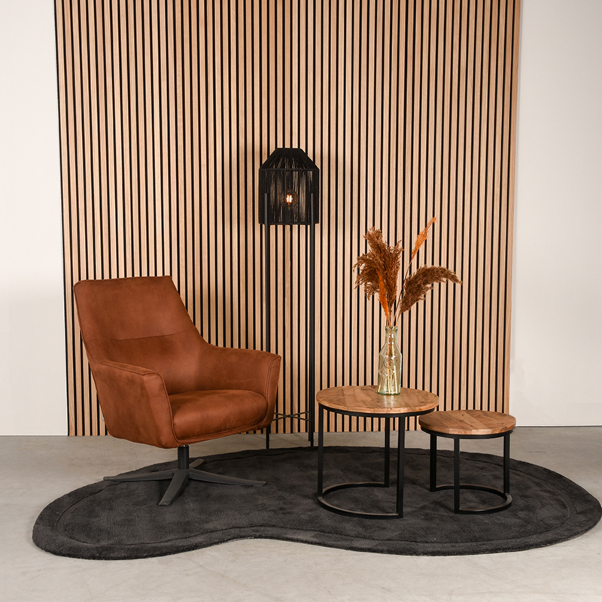 Vloerkleed Mody Synthetisch antraciet 160x230 cm - Afbeelding 4