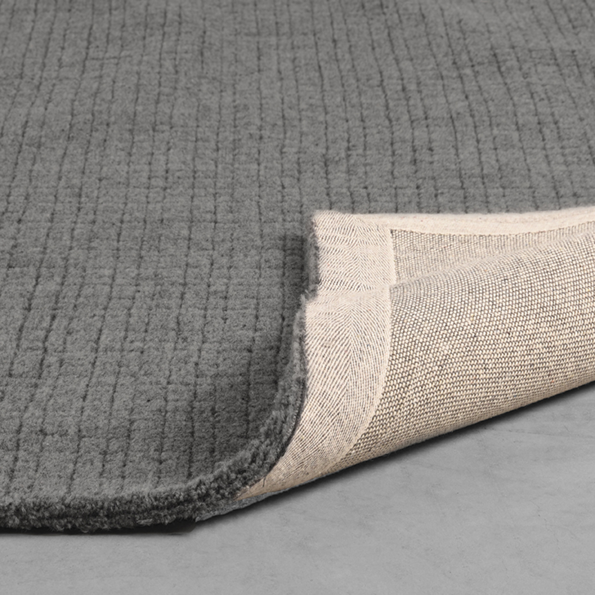 Vloerkleed Wolly antraciet wol - Afbeelding 3