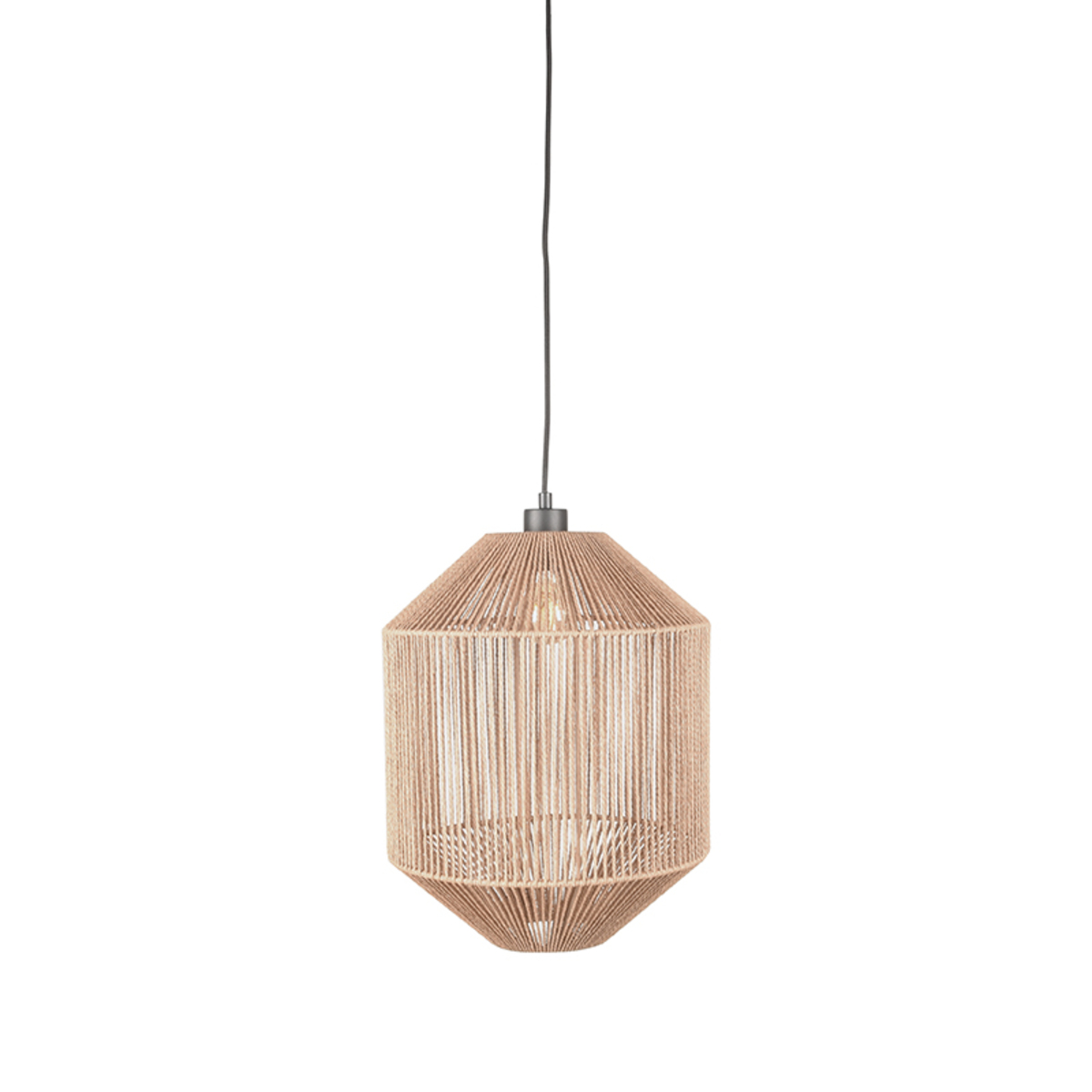 Hanglamp Ibiza Cilinder 1-lichts naturel jute