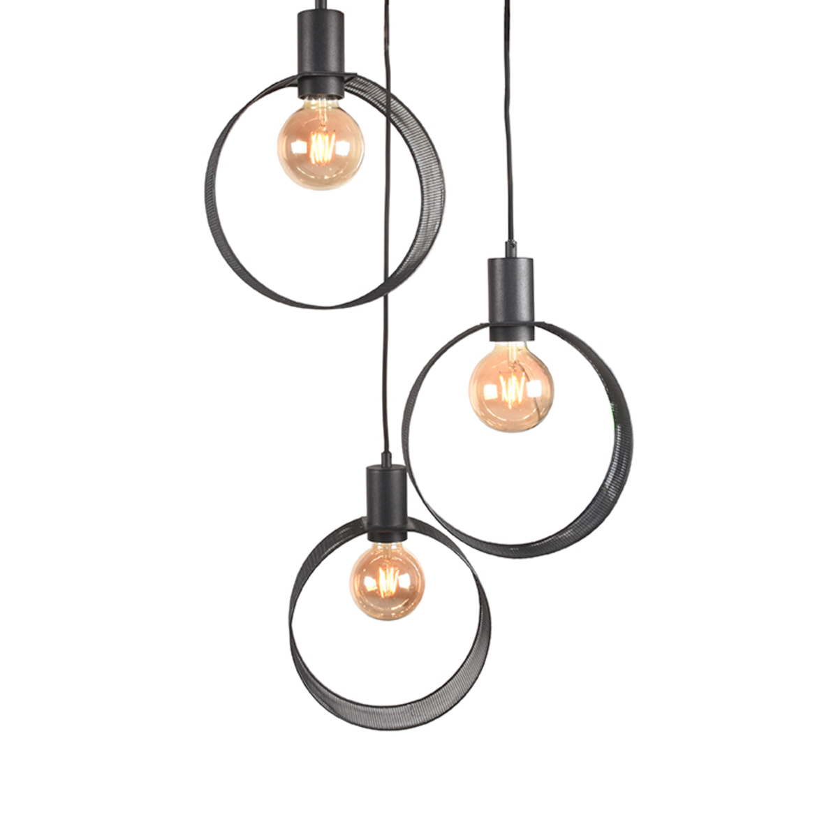 Hanglamp Ronda zwart metaal - Afbeelding 2