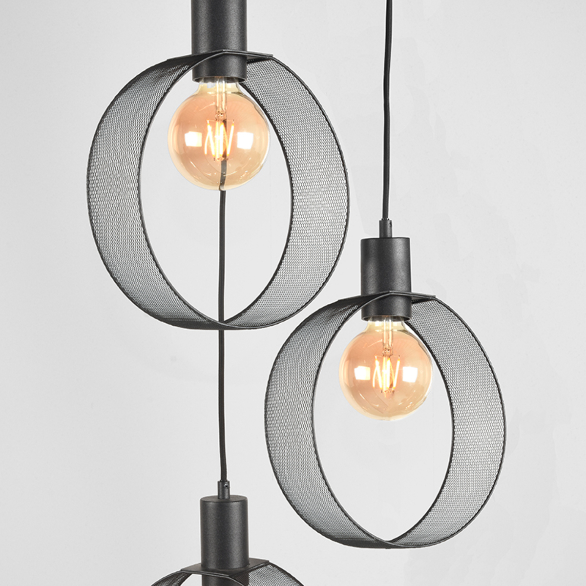 Hanglamp Ronda zwart metaal - Afbeelding 3