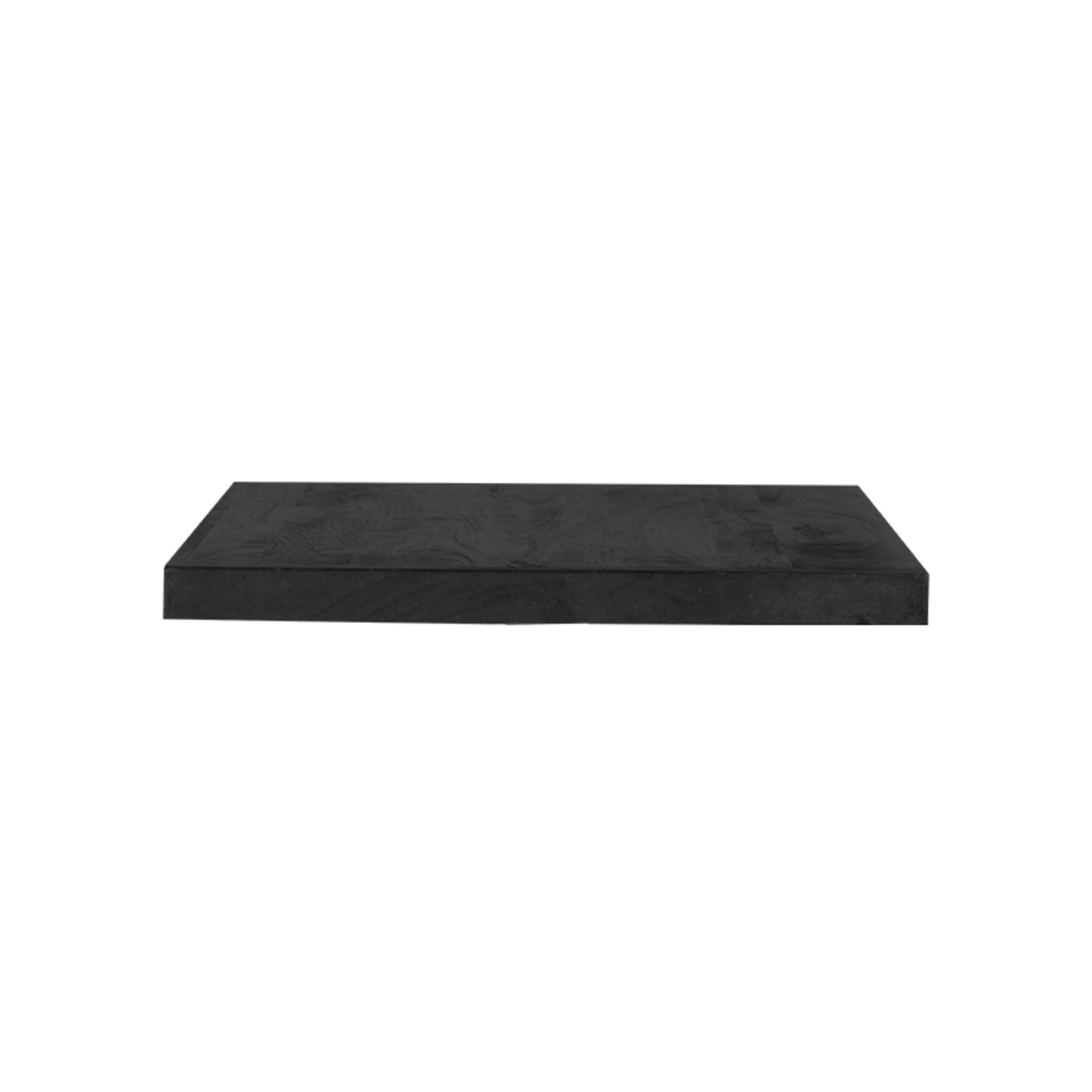 Eetkamertafel Tafelblad Edge recht zwart mangohout 70 cm - Afbeelding 2