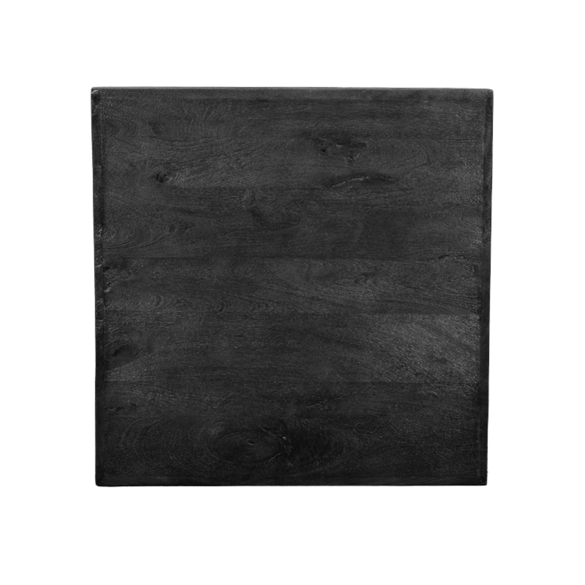 Eetkamertafel Tafelblad Edge recht zwart mangohout 70 cm - Afbeelding 3