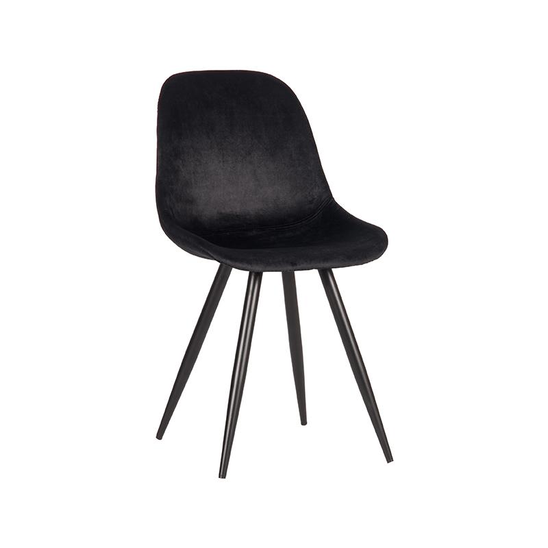 Eetkamerstoel Capri zwart velours