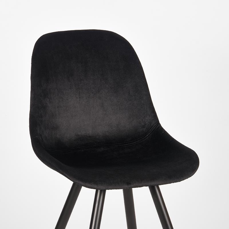 Eetkamerstoel Capri zwart velours - Afbeelding 5