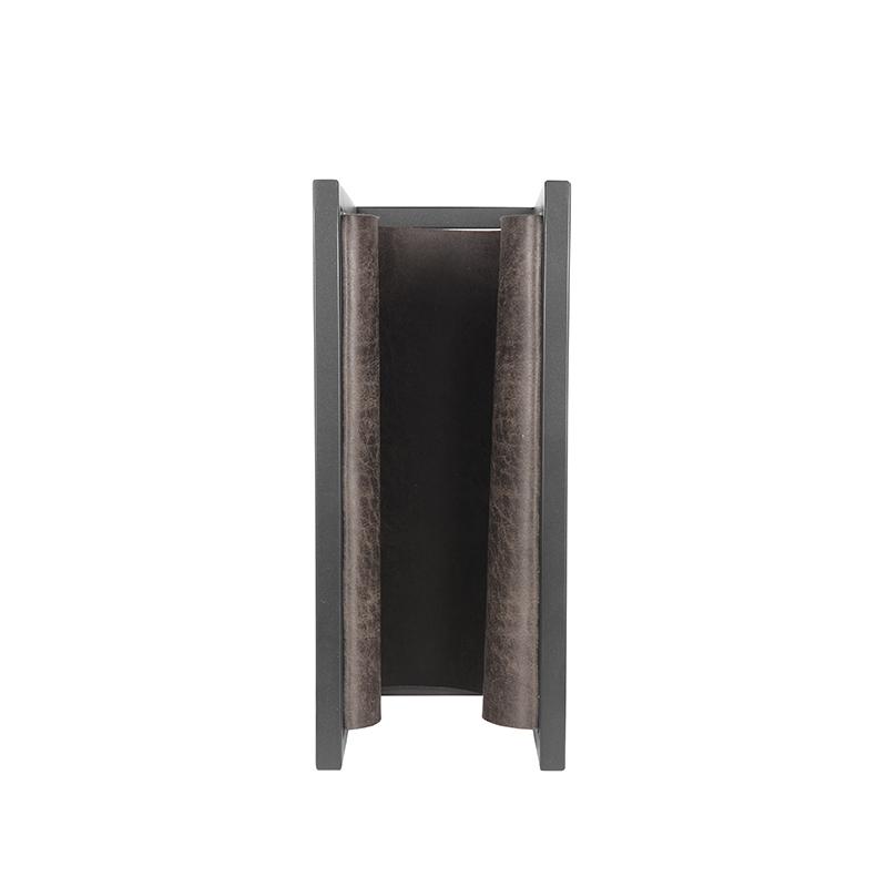 Magazinehouder antraciet leer - Afbeelding 4