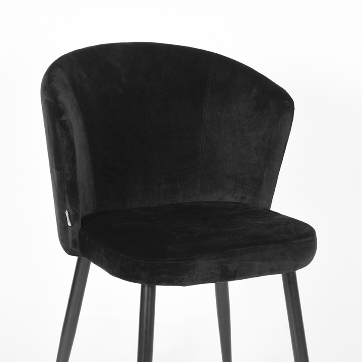 Eetkamerstoel Wave zwart velours - Afbeelding 5