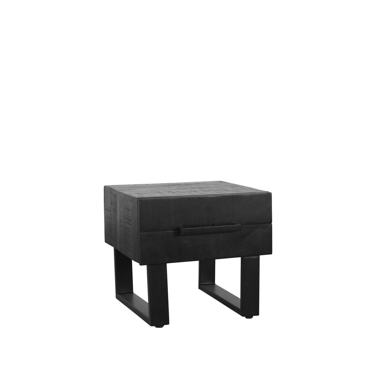 Salontafel Santos zwart mangohout 44x50 cm