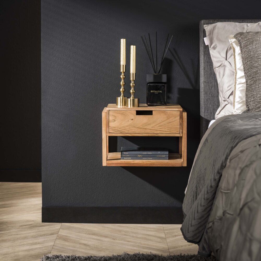Nachtkastje houten frame 1L