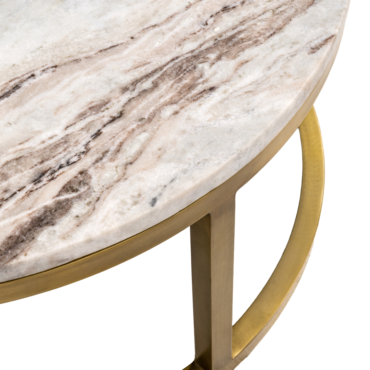 Salontafel Bottega Blush beige set van 2 - Afbeelding 7