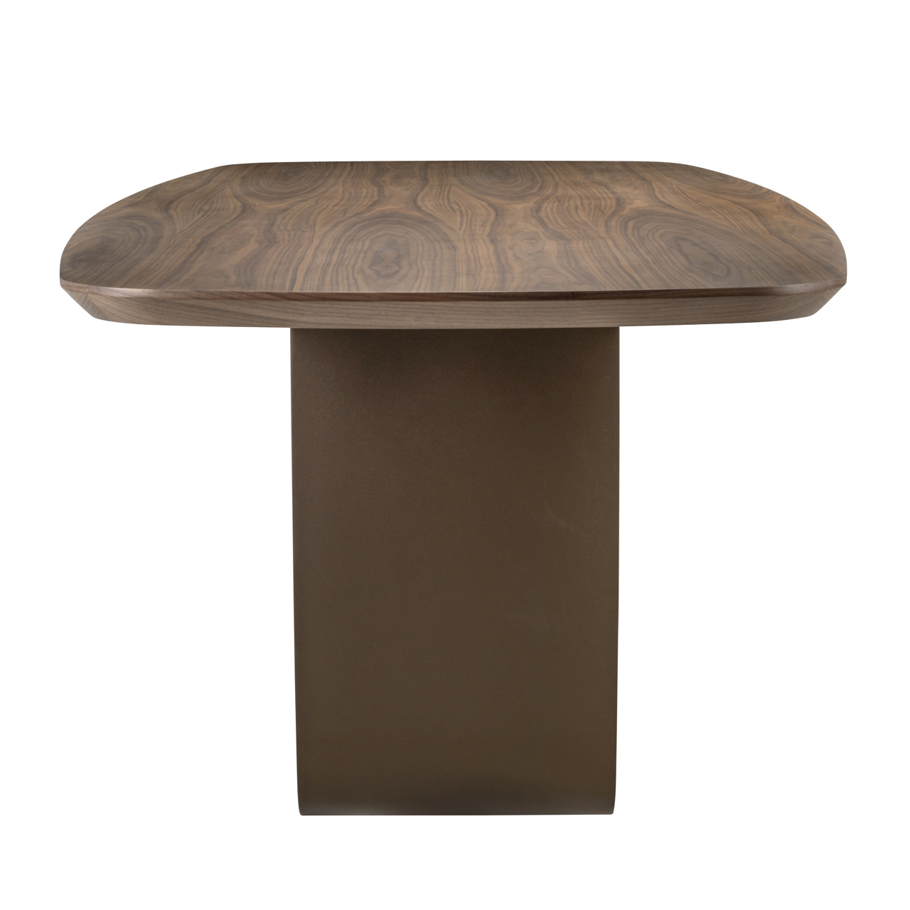 Eetkamertafel Windsor walnut base messing 230 cm - Afbeelding 3