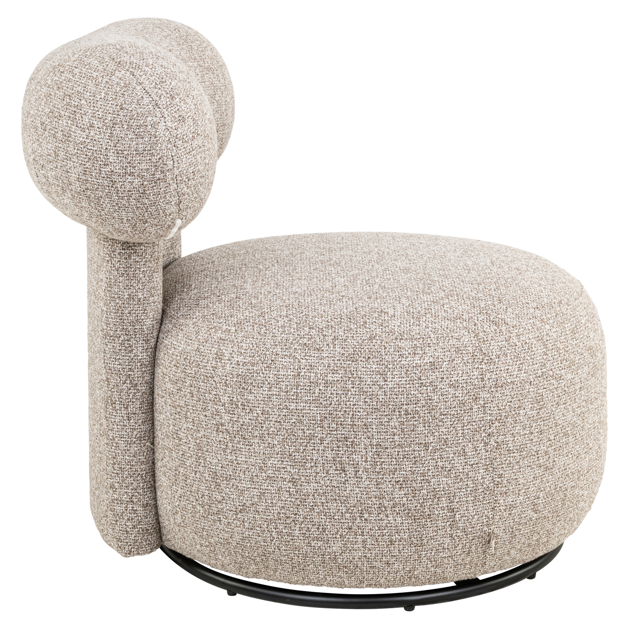 Loungestoel Kaya cayenne draaibaar bruin - Afbeelding 4