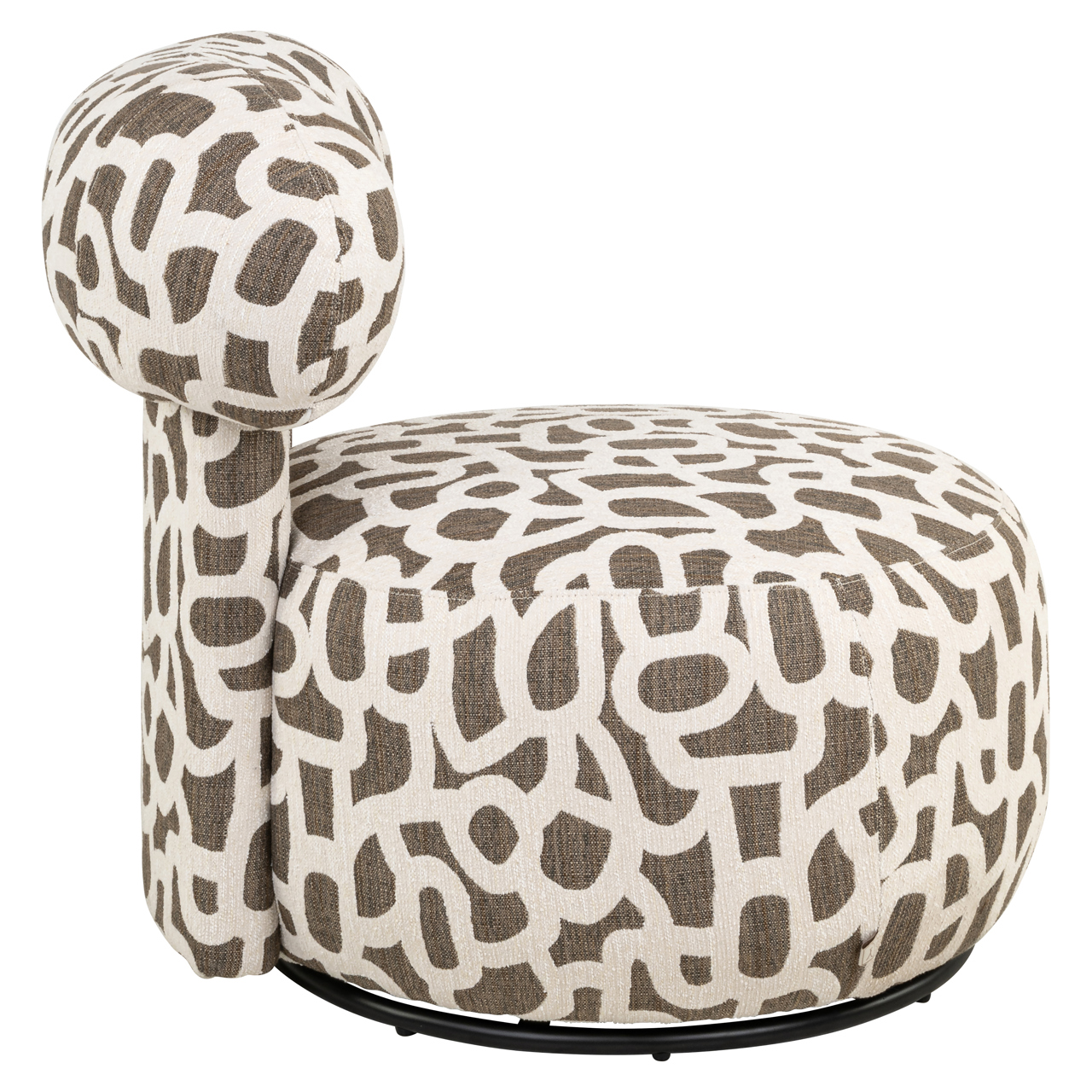 Loungestoel Kaya weave bruin - Afbeelding 4