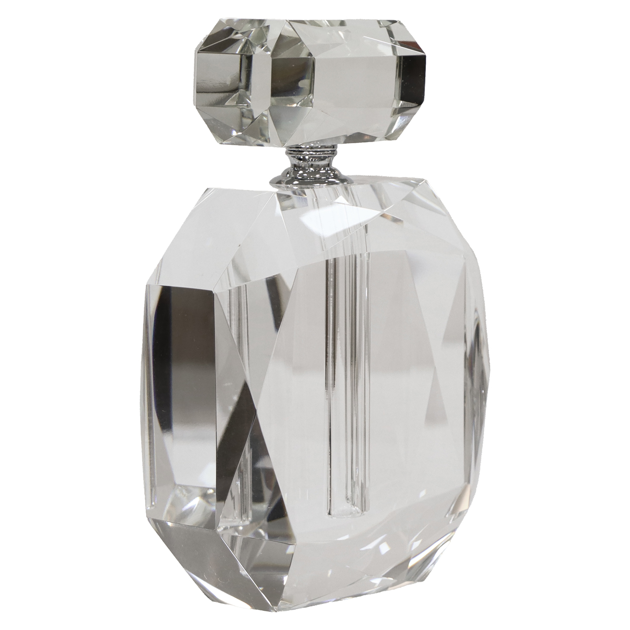 Decoratief object Khloe clear transparent perfume bottle