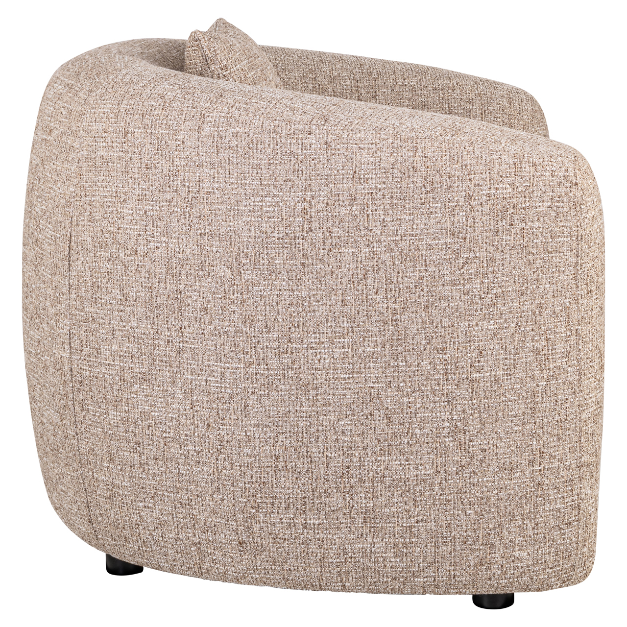 Loungestoel Luxandra brandvertragend zand tweed - Afbeelding 4