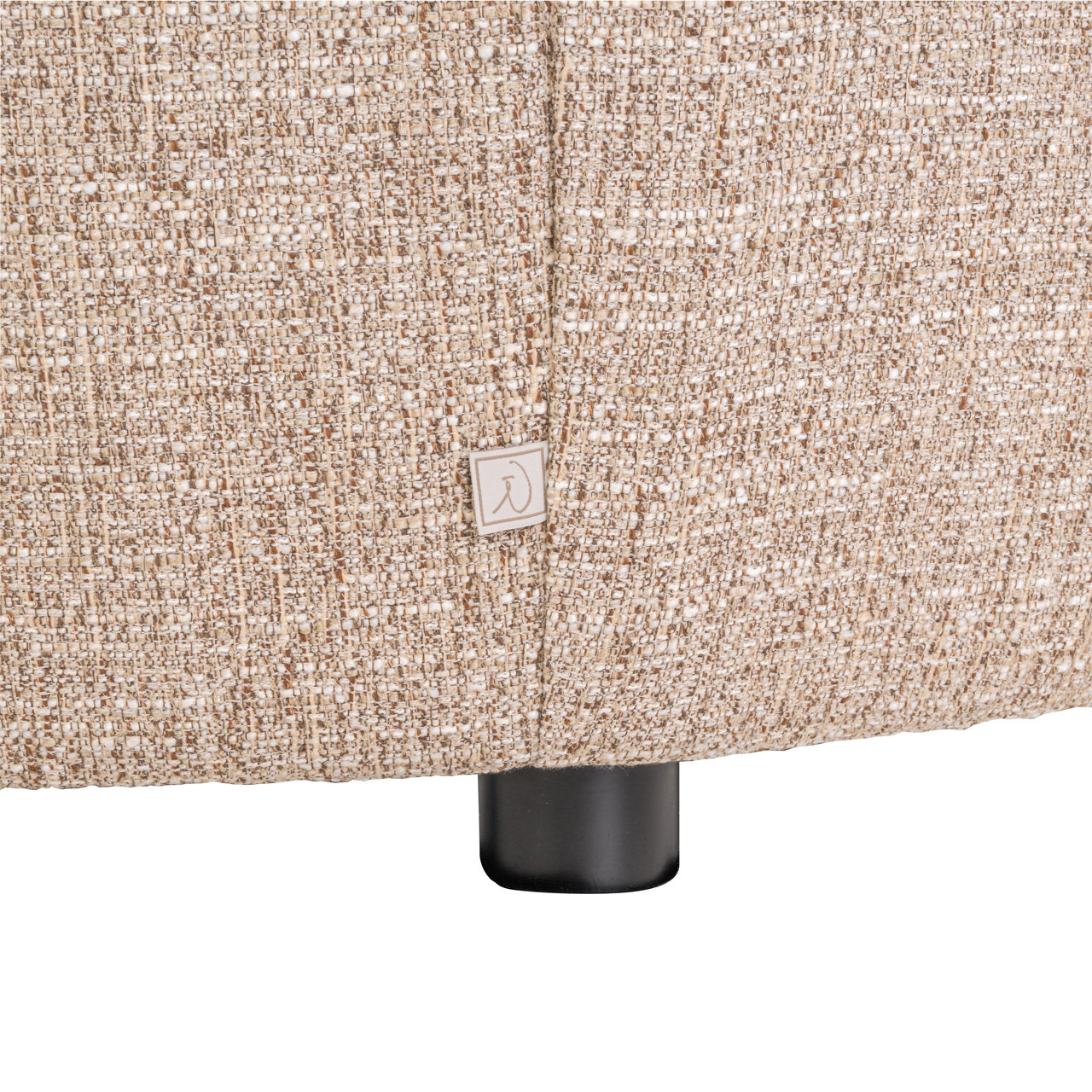 Loungestoel Luxandra brandvertragend zand tweed - Afbeelding 6