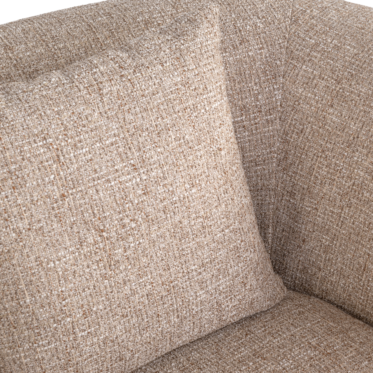 Loungestoel Luxandra brandvertragend zand tweed - Afbeelding 7