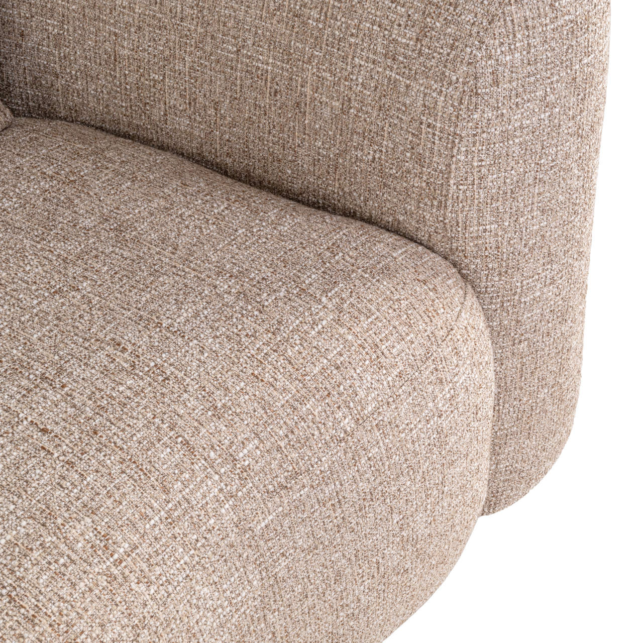 Loungestoel Luxandra brandvertragend zand tweed - Afbeelding 8