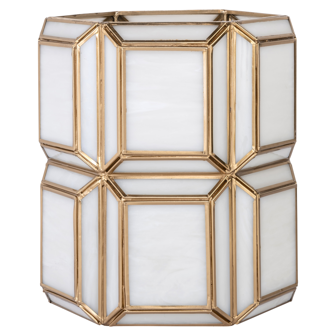 Windlicht Ariana antiek small messing - Afbeelding 2