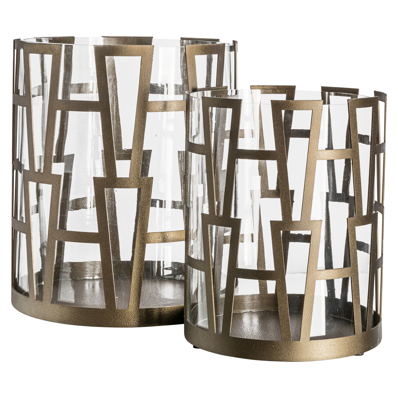 Windlicht Shandy big antiek messing - Afbeelding 3