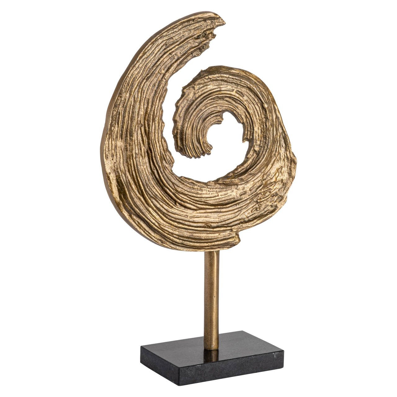 Decoratief object Swirl antiek messing