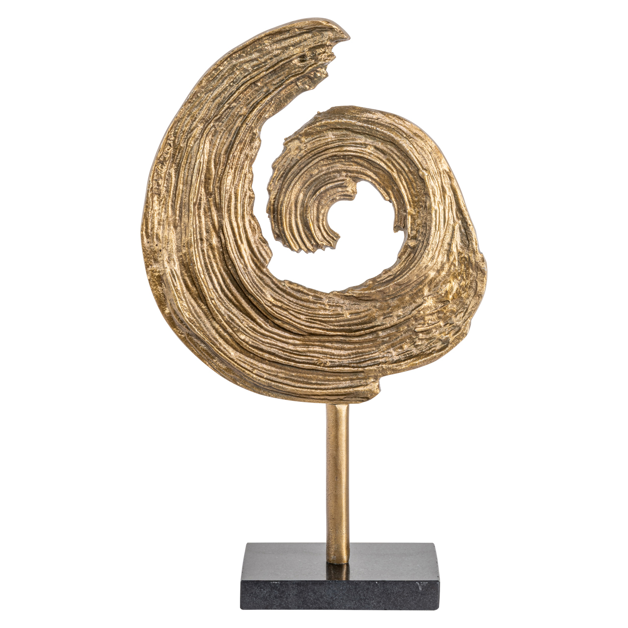 Decoratief object Swirl antiek messing - Afbeelding 2