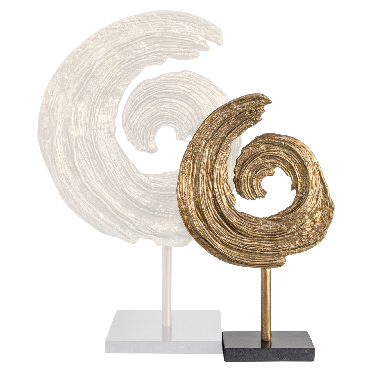 Decoratief object Swirl antiek messing - Afbeelding 4