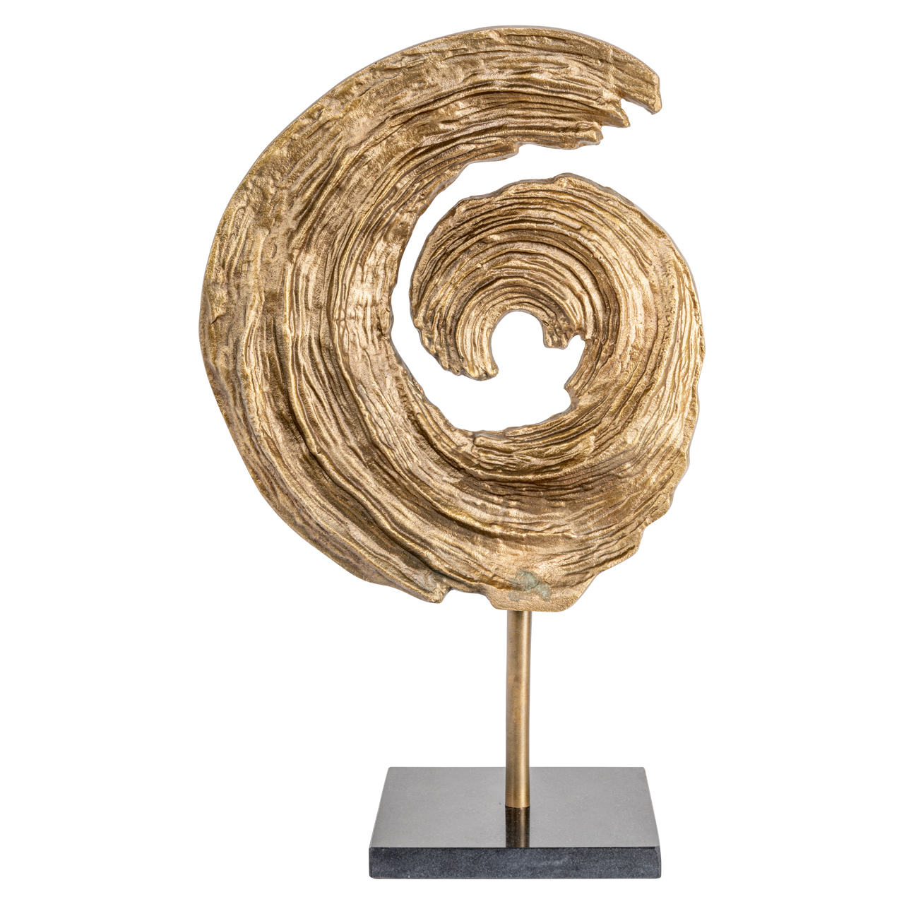 Decoratief object Swirl antiek large messing - Afbeelding 2