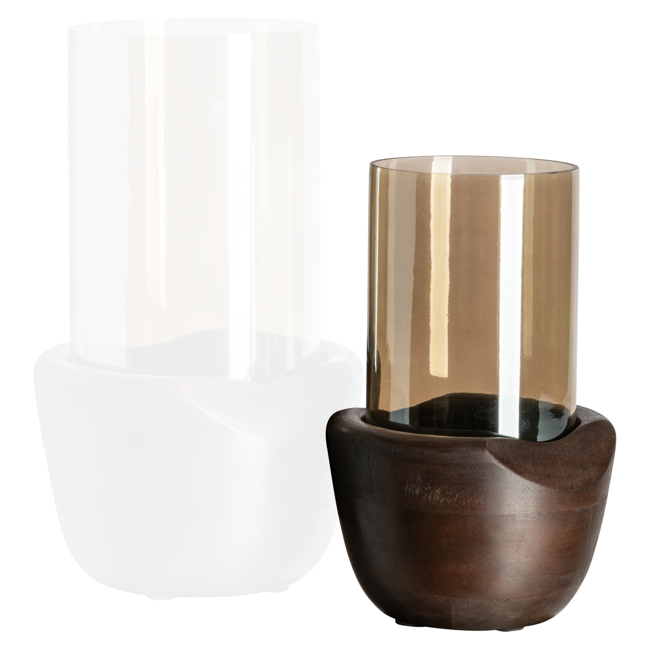 Windlicht Jade walnut small - Afbeelding 2