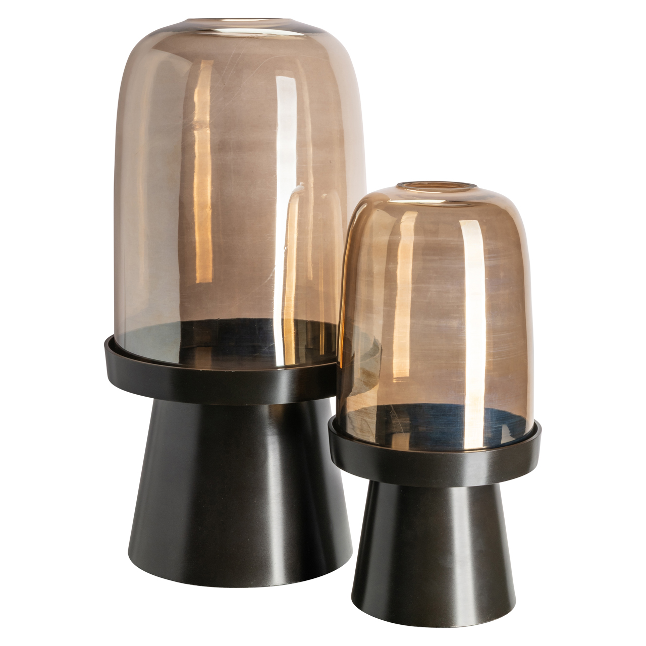 Windlicht Meave walnut large - Afbeelding 3
