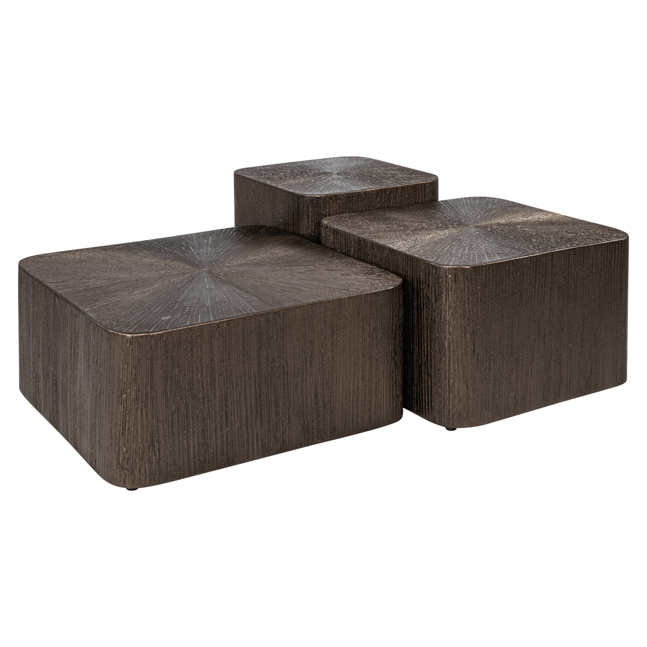Salontafel Cubes Brunzae set van 3
