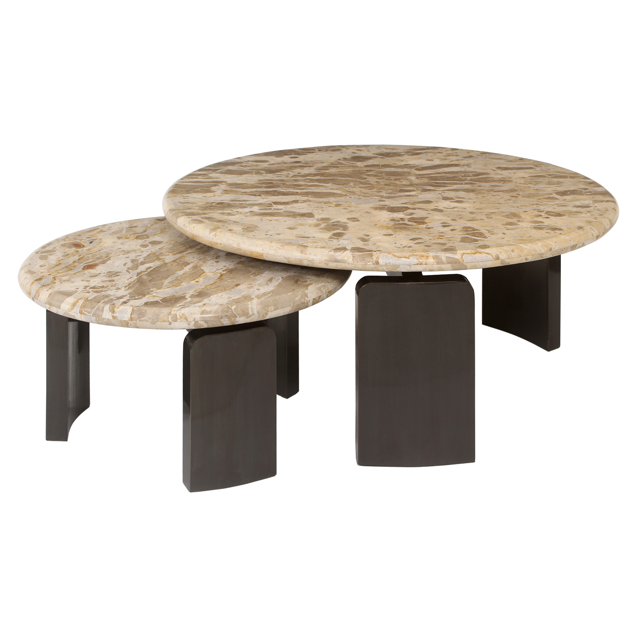 Salontafel Bayonne brons set van 2