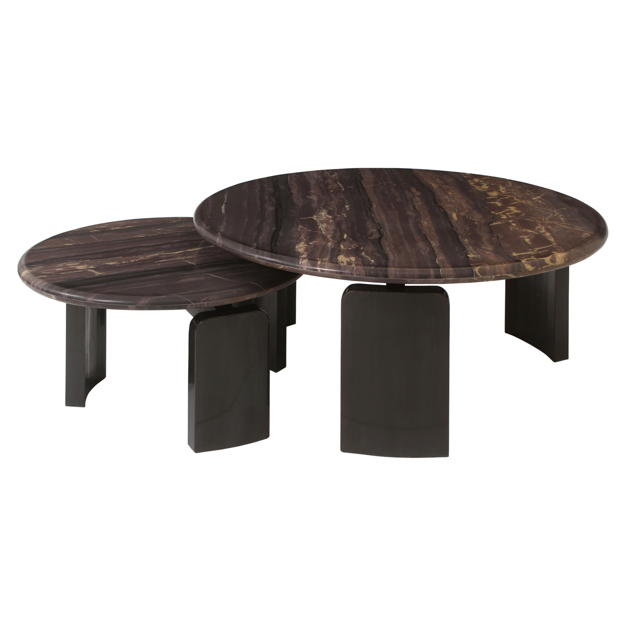Salontafel Menton bordeaux set van 2
