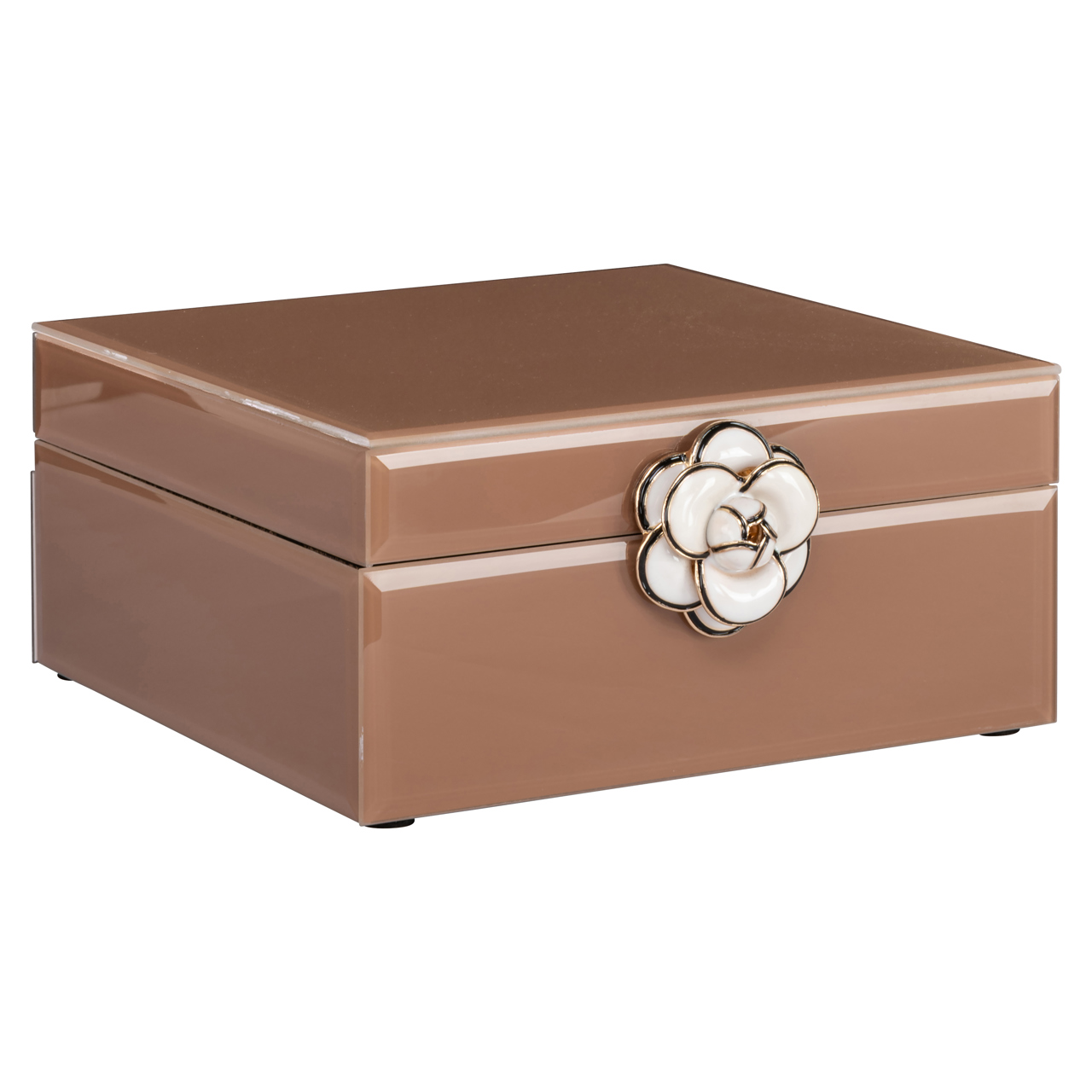 Opbergdoos Floral small bruin