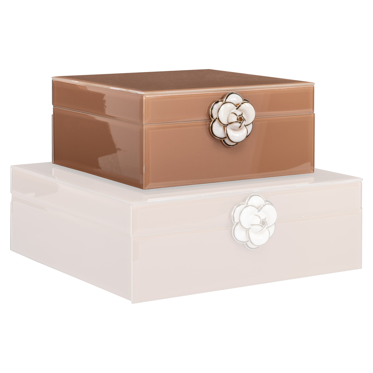 Opbergdoos Floral small bruin - Afbeelding 5