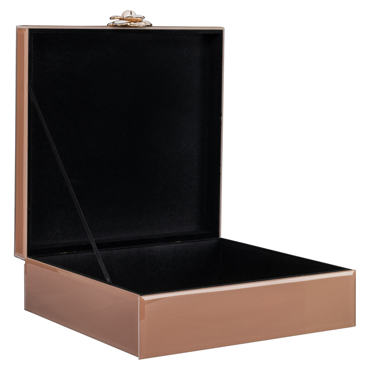 Opbergdoos Floral brown large - Afbeelding 2