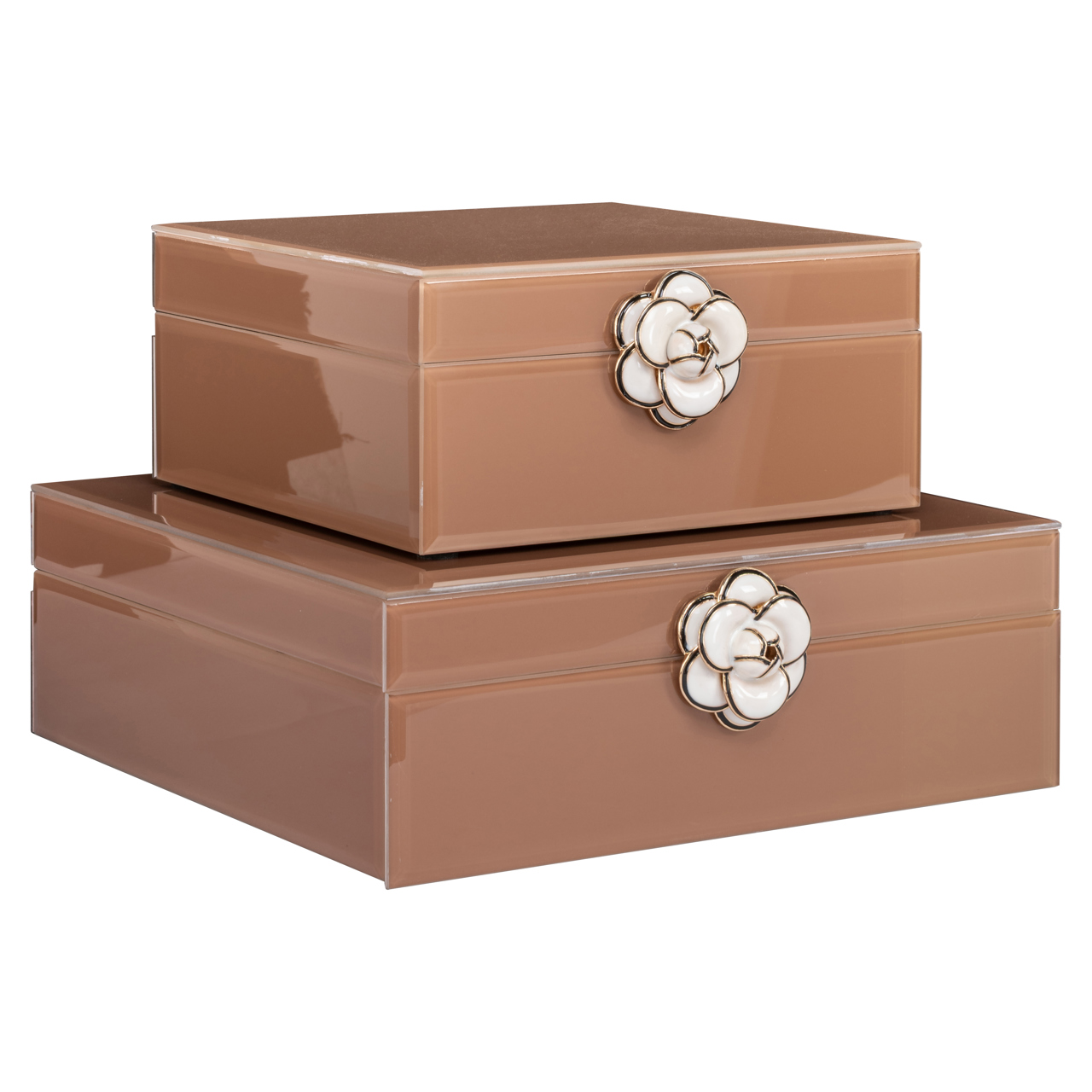 Opbergdoos Floral brown large - Afbeelding 6