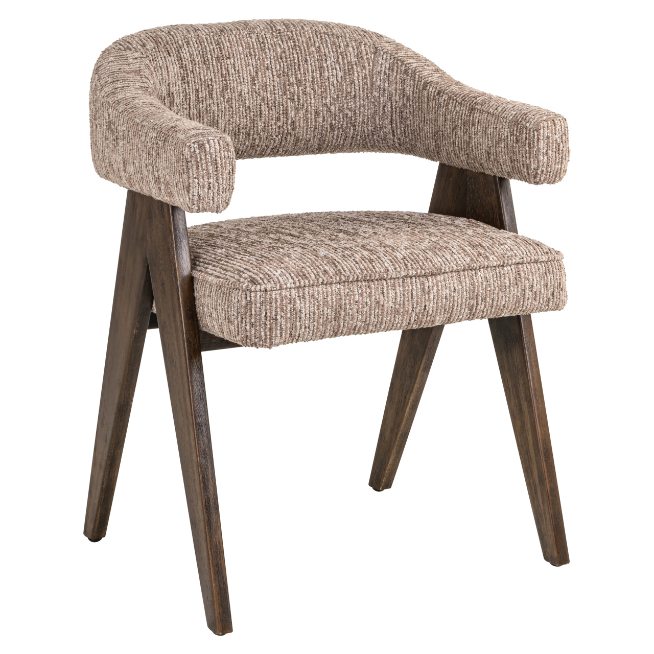 Eetkamerstoel Mori mocca linear fire retardant - Afbeelding 2