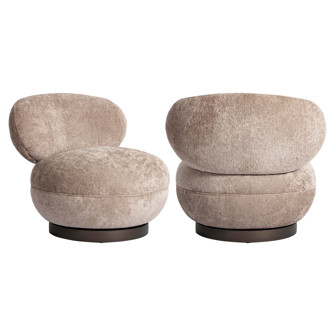 Loungestoel Jace be easy draaibaar brandvertragend zand
