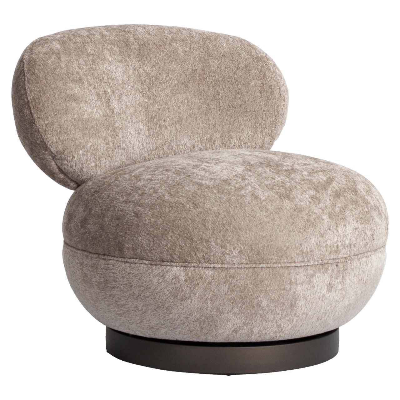 Loungestoel Jace be easy draaibaar brandvertragend zand - Afbeelding 2