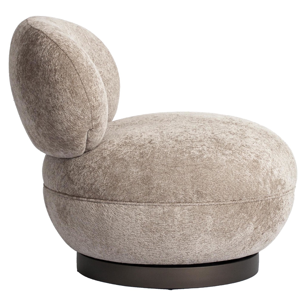 Loungestoel Jace be easy draaibaar brandvertragend zand - Afbeelding 4