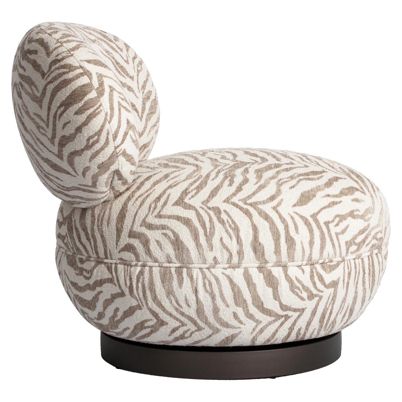 Loungestoel Jace tiger draaibaar beige - Afbeelding 4