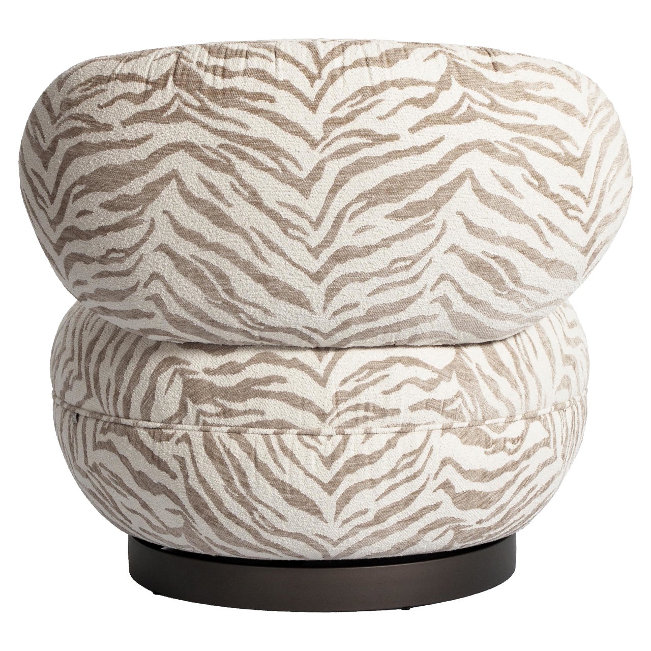 Loungestoel Jace tiger draaibaar beige - Afbeelding 5