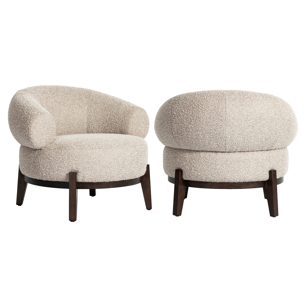 Loungestoel Montana chunky brandvertragend naturel